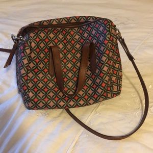 Fossil Multicolored Sydney Satchel